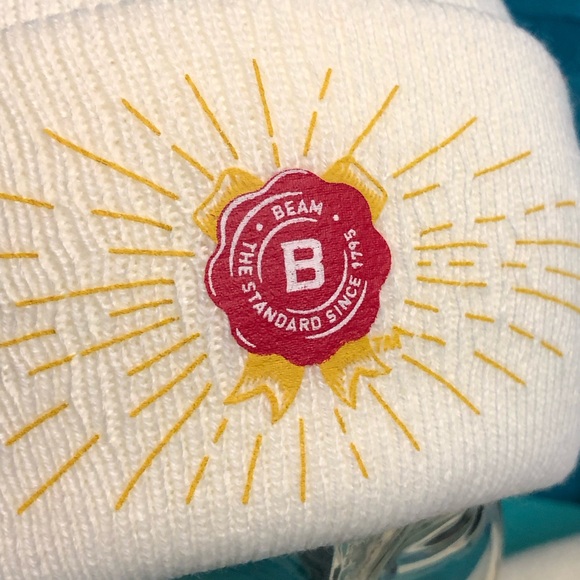 Jim Beam Hat And Scarf Set Cream Unisex- Brand New - Picture 5 of 10